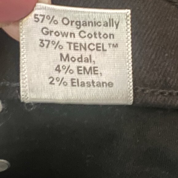 Reformation Women's Jeans Size 29 Ultra High & Skinny Black Organic Cotton Zip - Picture 5 of 10